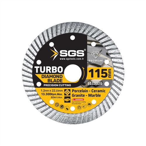 SGS Turbo Elmas Testere 115mm x 1,2mm (10/Paket)